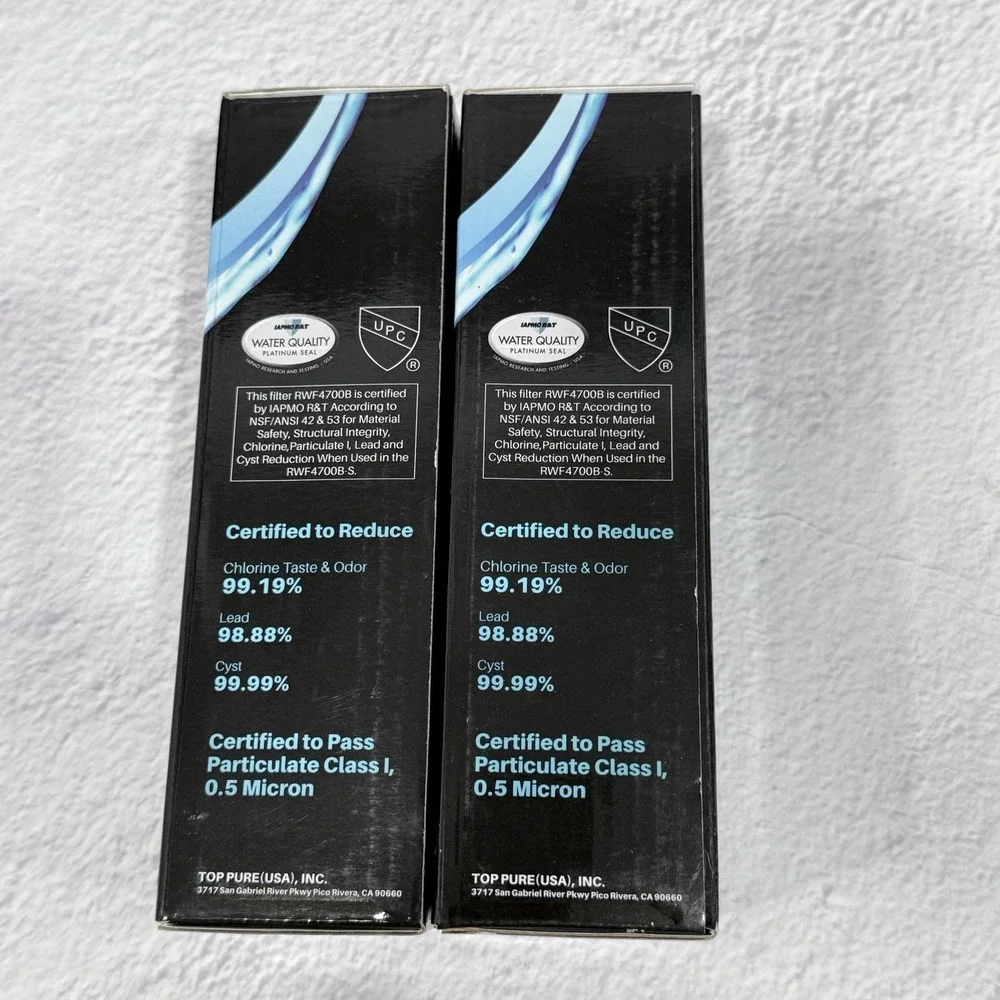 IcePure Plus RWF4700B Refrigerator Water Filters Set of 2 New In Box‎